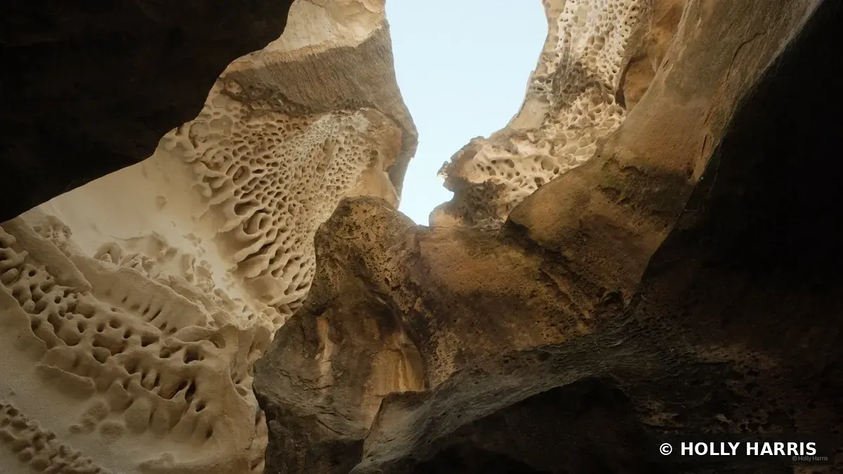 Weathered rock formations in Mangystau, Kazakhstan